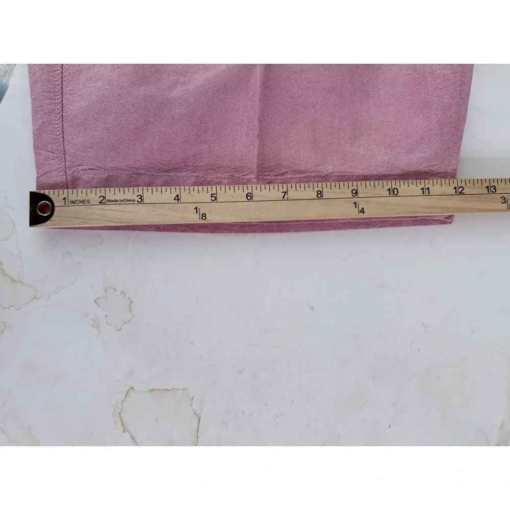 Banana Republic Chino‎ Shorts Size 38 Pink Flat Front Cotton Preppy Casual